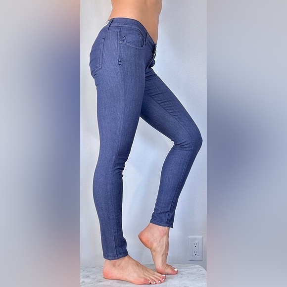 DYLAN GEORGE WOMEN LOW RISE CARA SKINNY BLUE JEANS SIZE 28 - Picture 4 of 7